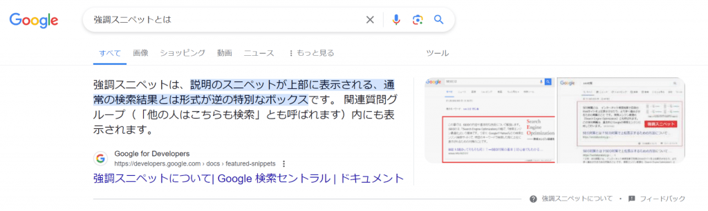 強調スニペットとは