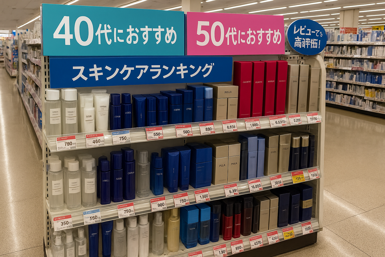 ListeningMind & ChatGPTで設計した化粧水棚エンド什器