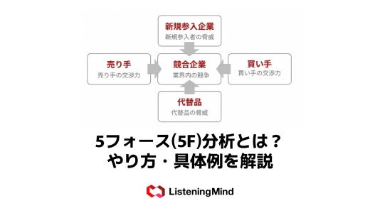 5フォース(5F)分析とは?やり方・具体例を解説のサムネール